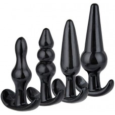 Kit com 4 Plugs Anais em Silicone Premium Yaffa Treino Progressivo
