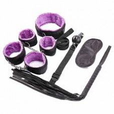 Kit Sado Bondage Roxo 7 Itens 