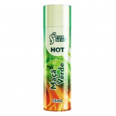 Gel Hot Comestível Saboroso 15ml For Sexy - Maçã Verde