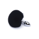 Plug Anal Pequeno em Aço Inoxídável com Pompom 