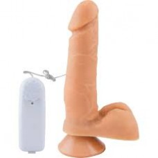 Prótese com Vibrador Escroto e Ventosa 15 cm x 4 cm