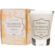 Vela Beijável Massagem La Passion Vanila